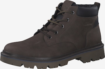 s.Oliver Lace-Up Boots in Brown: front