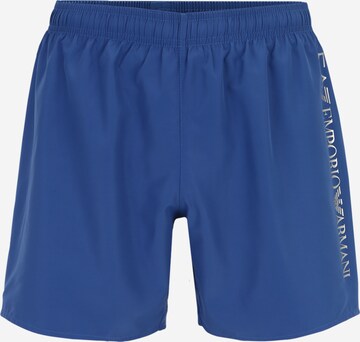 Shorts de bain EA7 Emporio Armani en bleu : devant