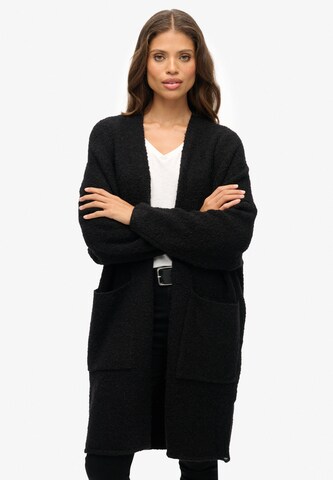 Superdry & Co Strickjacke in Schwarz: Vorderseite