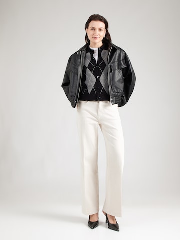 VERO MODA Gebreid vest 'VMMILANO' in Zwart