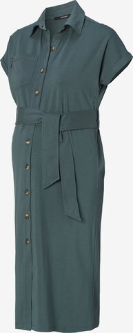 Supermom Shirt Dress in Green: front