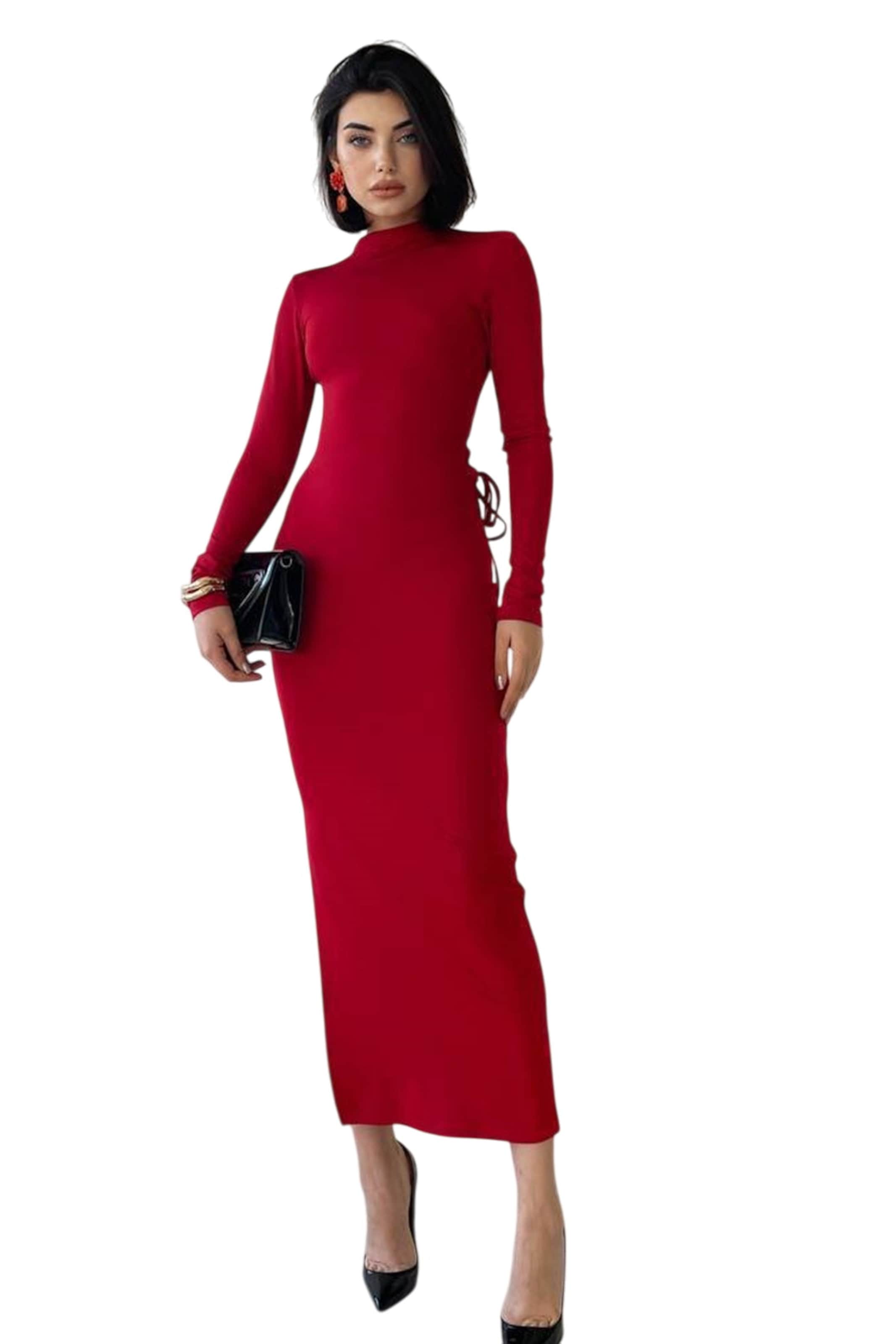 WOMAN VISION Avondjurk in Rood: voorkant