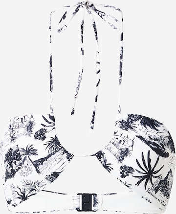 Karl Lagerfeld Верх бикини в Белый: спереди