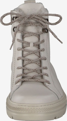 Paul Green Lace-Up Ankle Boots in Beige