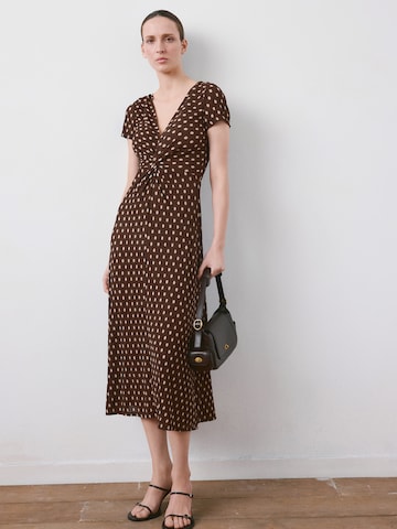 MANGOHaljina 'POMI' - smeđa boja: prednji dio