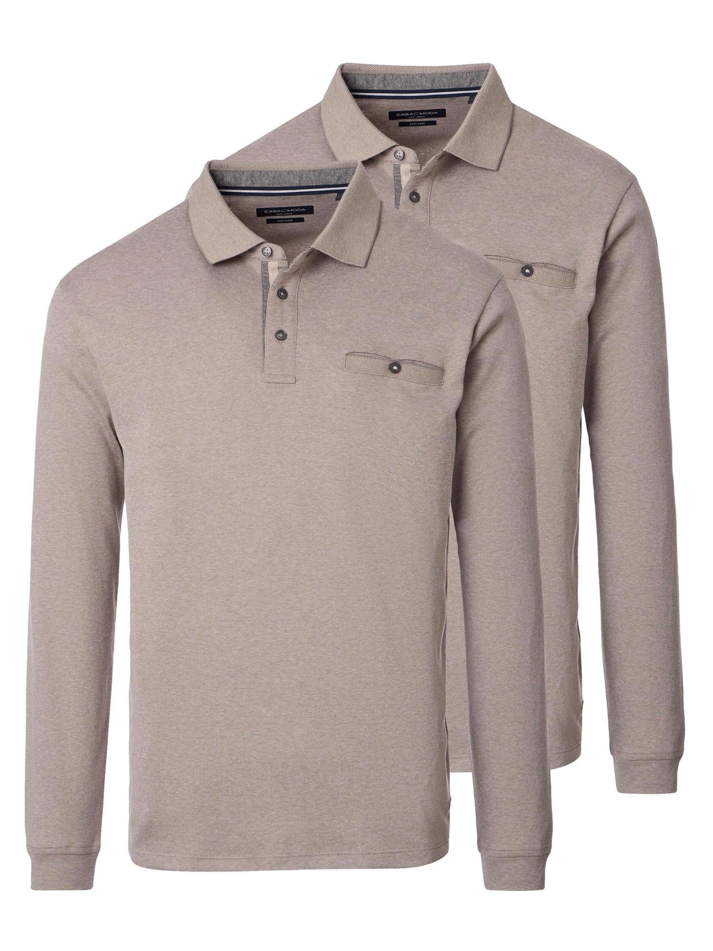 CASAMODA Shirt 'Basic' in Beige: voorkant