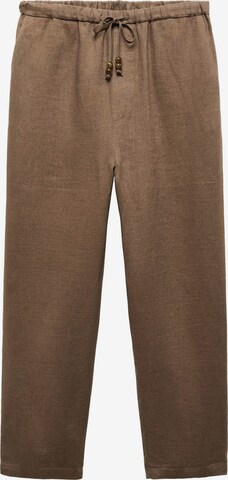 MANGO Loose fit Pants in Brown: front