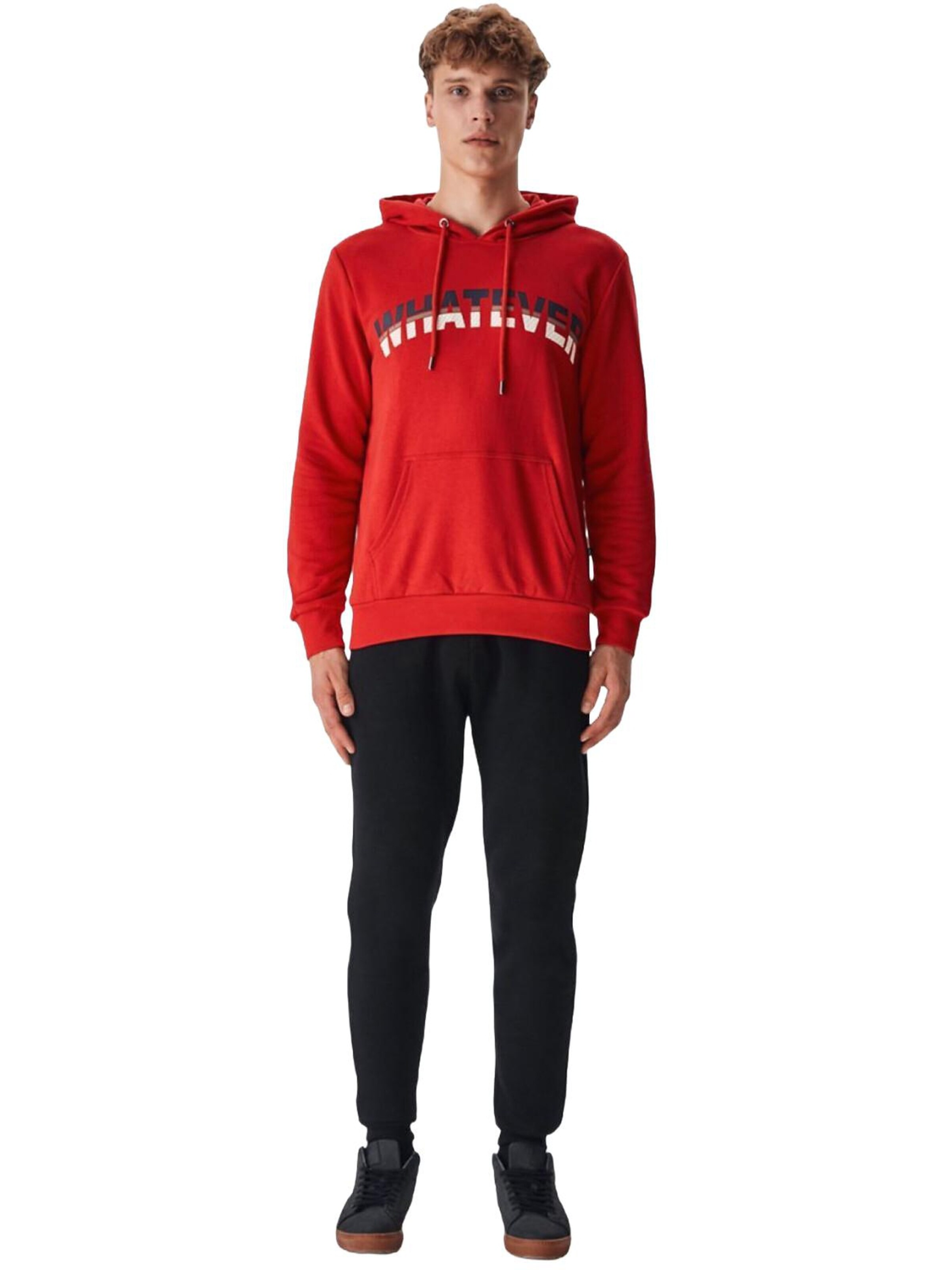 Sweat-shirt 'LTB Jeans Herren-Kapuzenpullover' LTB Jeans en rouge