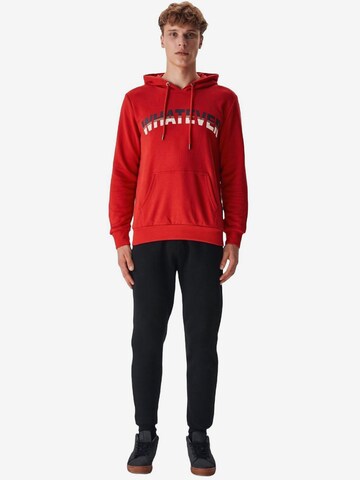 Sweat-shirt 'LTB Jeans Herren-Kapuzenpullover' LTB Jeans en rouge