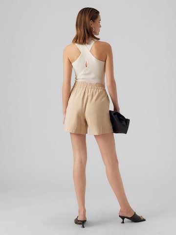 VERO MODA Loosefit Byxa 'Carmen' i beige