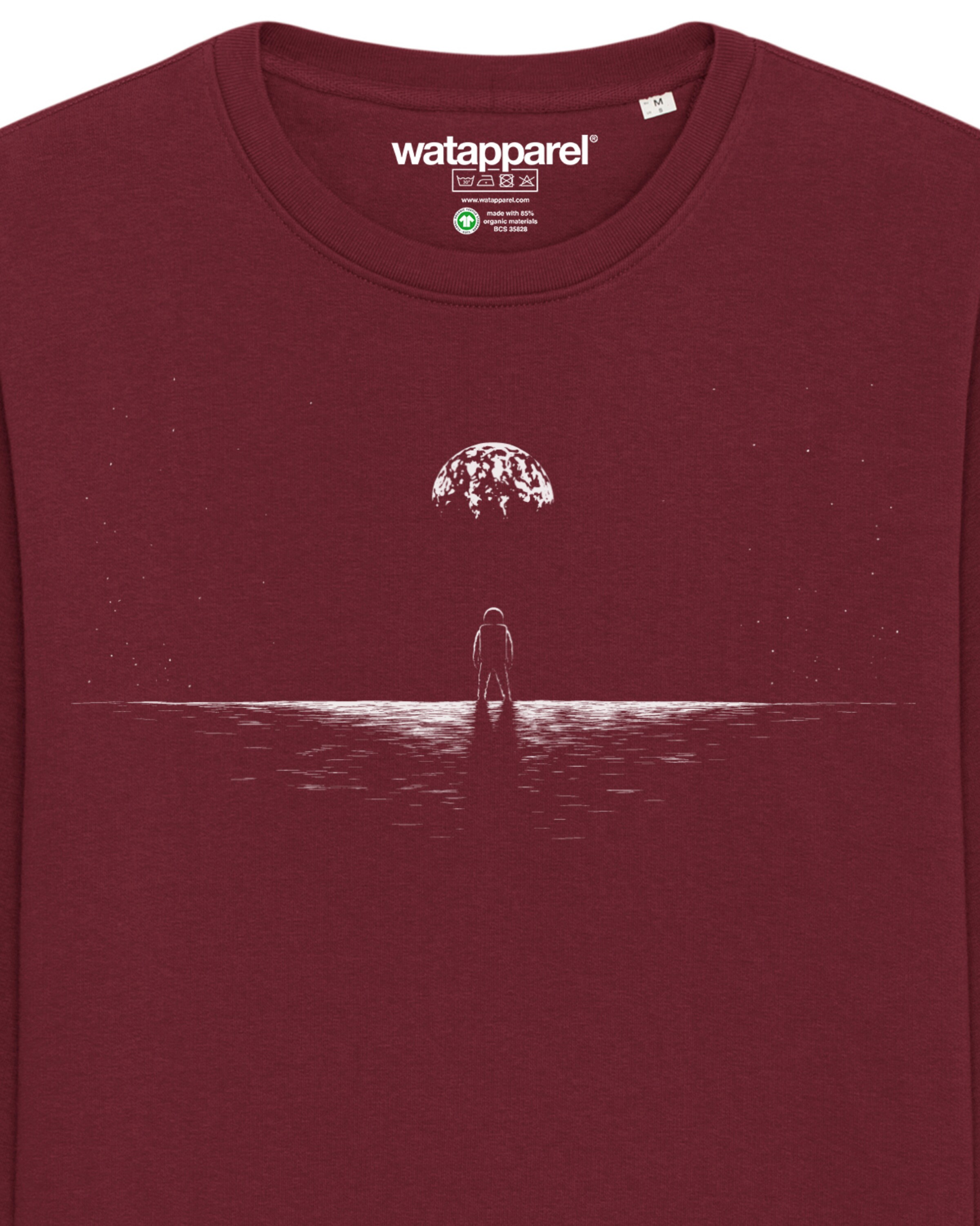 Sweat-shirt 'Lost in space' Watapparel en rouge