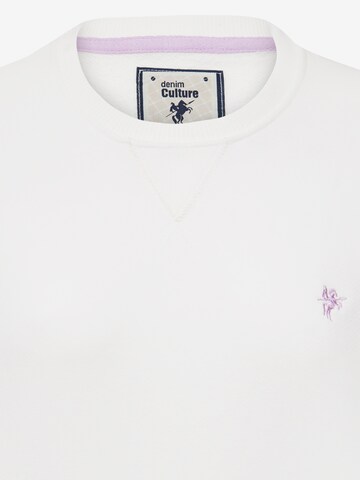 DENIM CULTURE - Sweatshirt 'Wendy' em branco