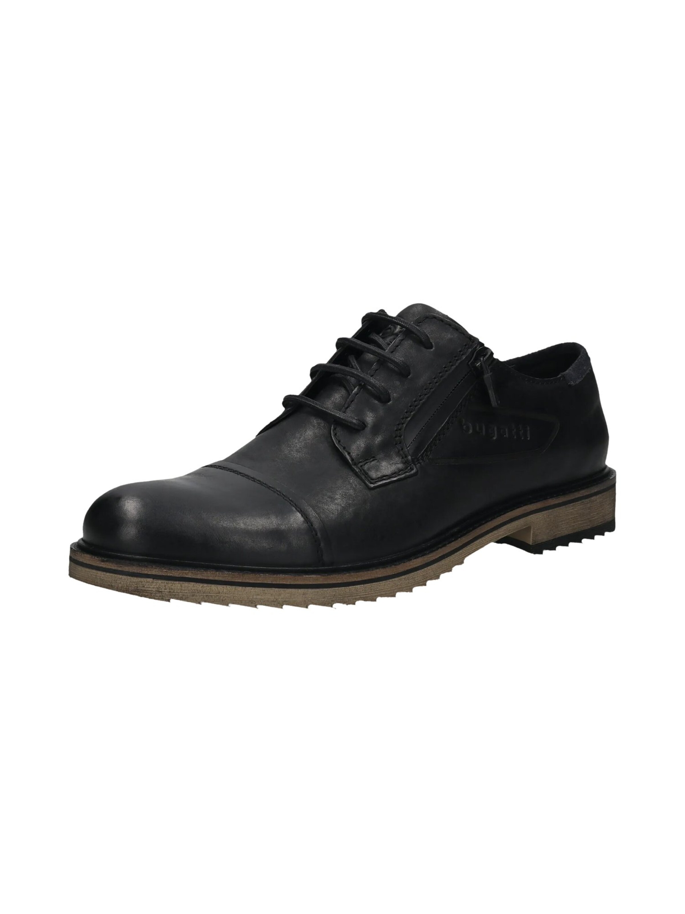 bugatti Buty sznurowane w kolorze czarny: przód