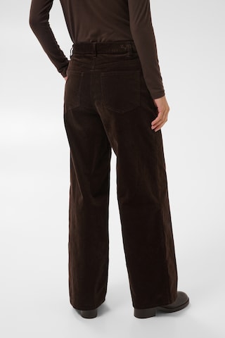 Part Two - Pierna ancha Pantalón en marrón
