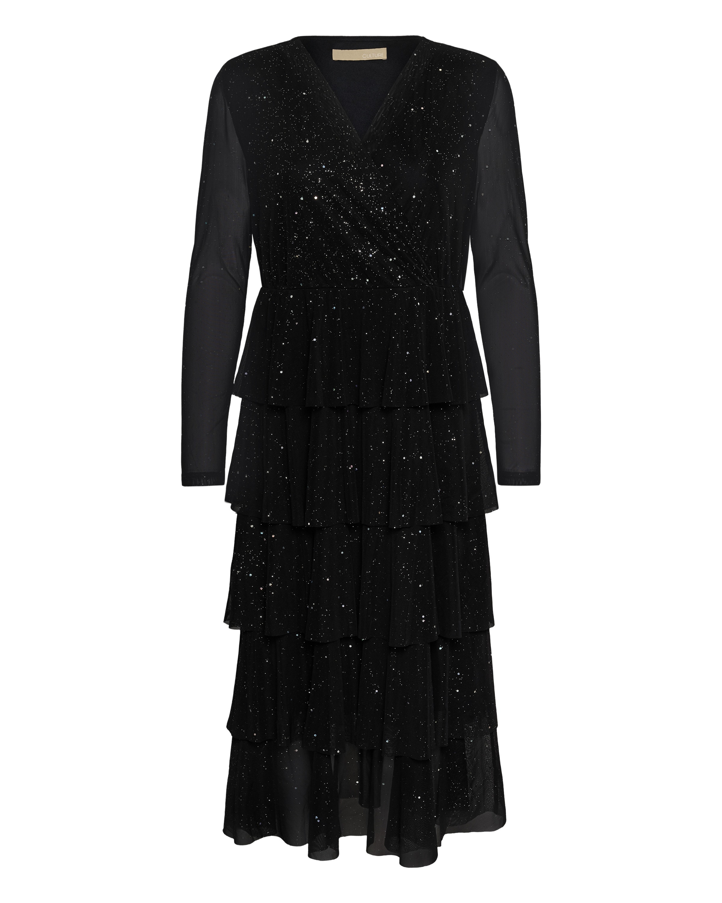 CULTURE Kleid 'Francesca' in Schwarz: Vorderseite