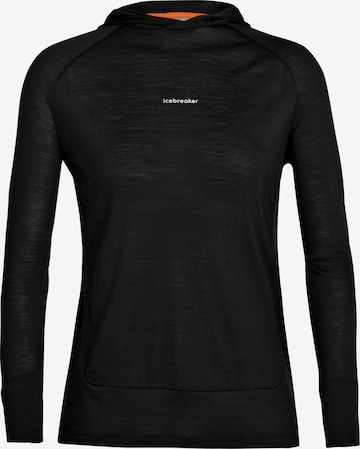 ICEBREAKERSportska sweater majica - crna boja: prednji dio