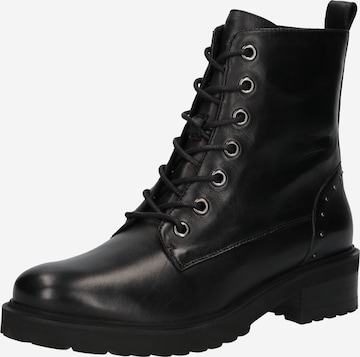 SPM - Botines con cordones 'LOFLACE' en negro: frente