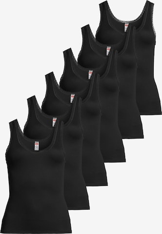 CON-TA Undershirt 'Modal' in Black: front
