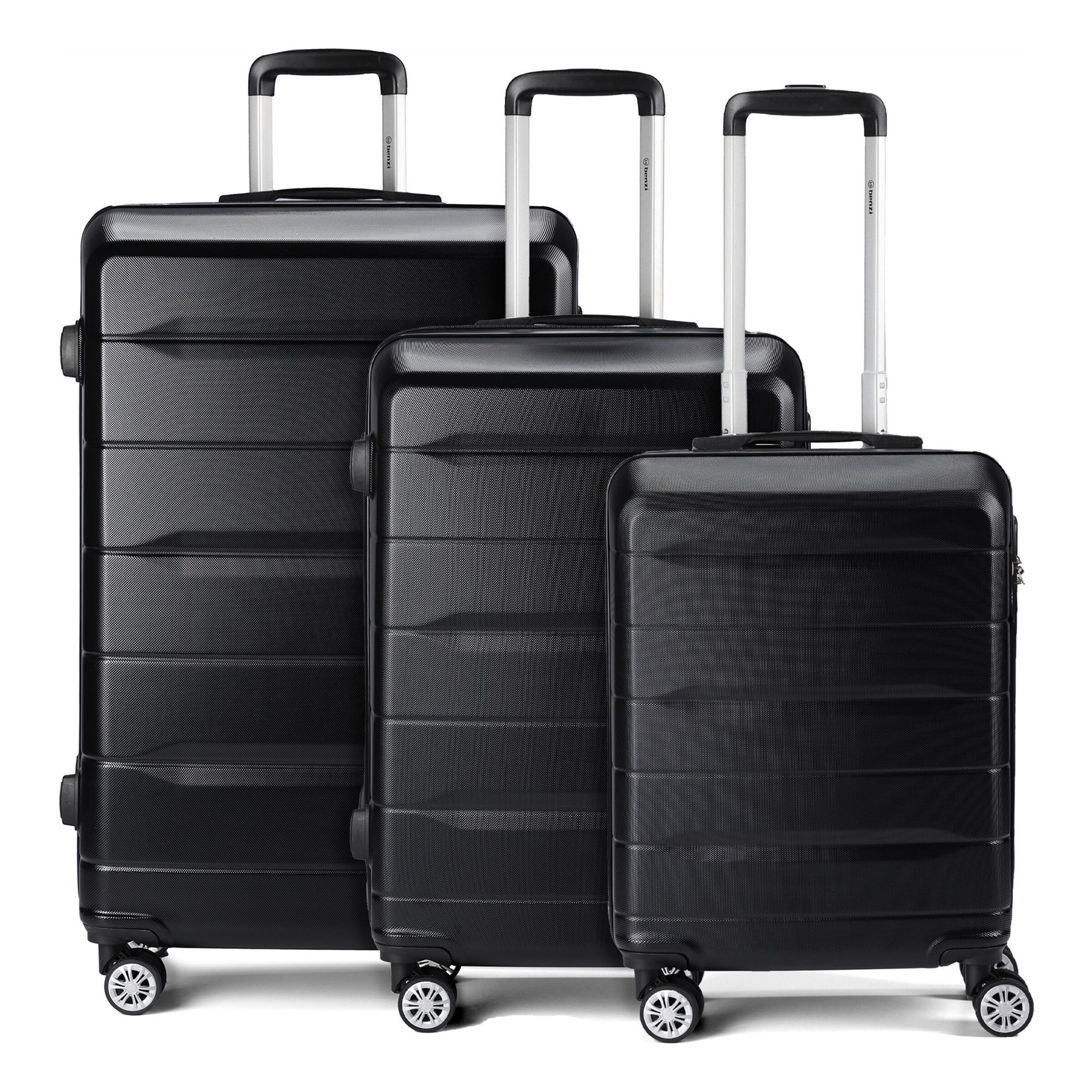 Set di valigie di Benzi in nero: frontale