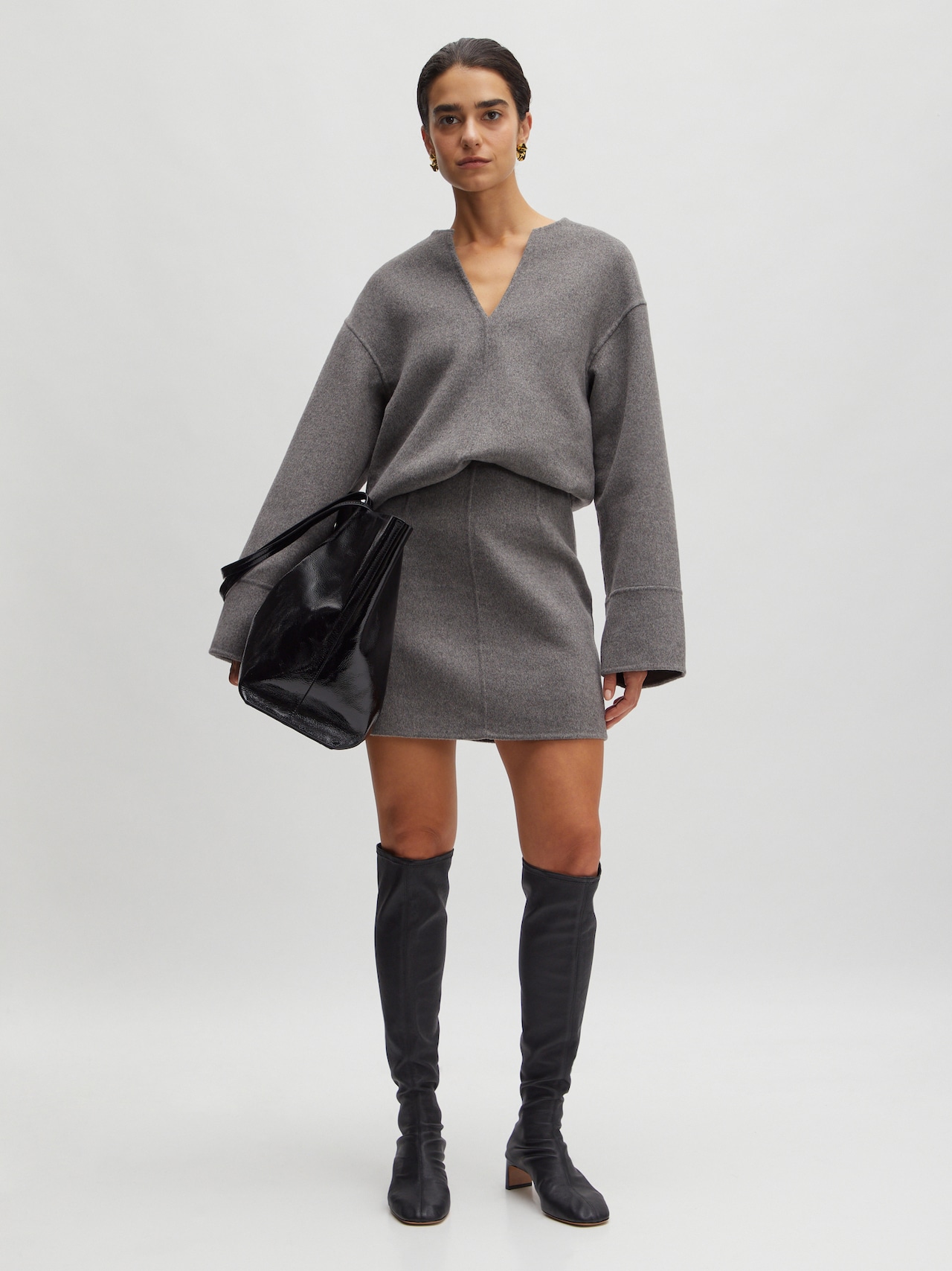 EDITED Pullover 'Abby' grå