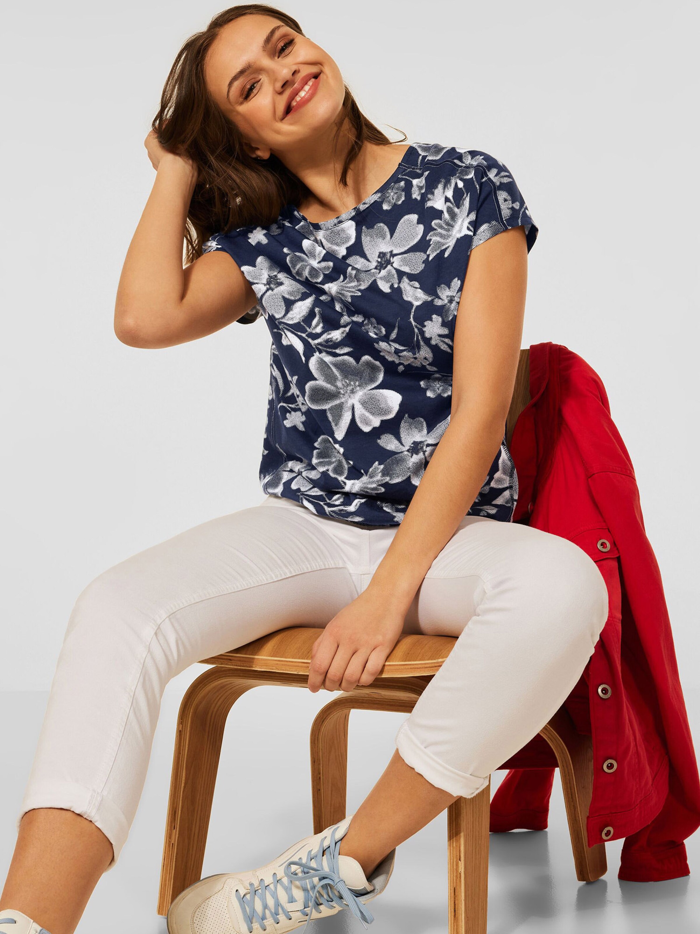 Frauen Shirts & Tops CECIL T-Shirt in Blau - YB34986 Frauen Shirts & Tops CECIL T-Shirt in Blau - YB34986