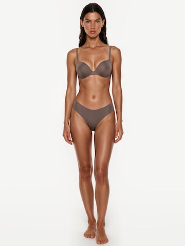 GOD SAVE QUEENS Push-up Nedrček 'Second Skin Ultimate Push-Up Bra' | rjava barva