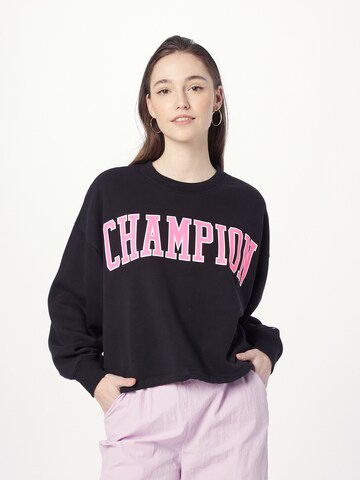 Champion Authentic Athletic ApparelSweater majica - crna boja: prednji dio