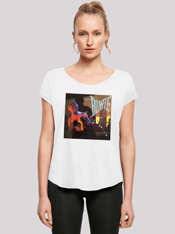 F4NT4STIC Shirt 'David Bowie Let's Dance Album Cover' in White: front