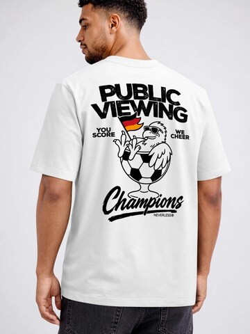 Neverless Shirt 'Public Viewing Champion' in White