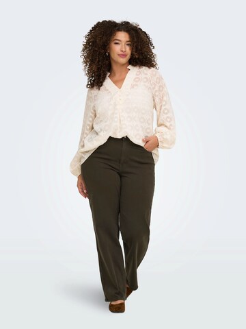 ONLY Carmakoma Wide leg Jeans 'CARWILLY' in Brown
