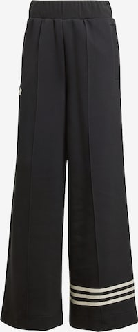 Wide leg Pantaloni 'Adicolor Neuclassics' di ADIDAS ORIGINALS in nero: frontale
