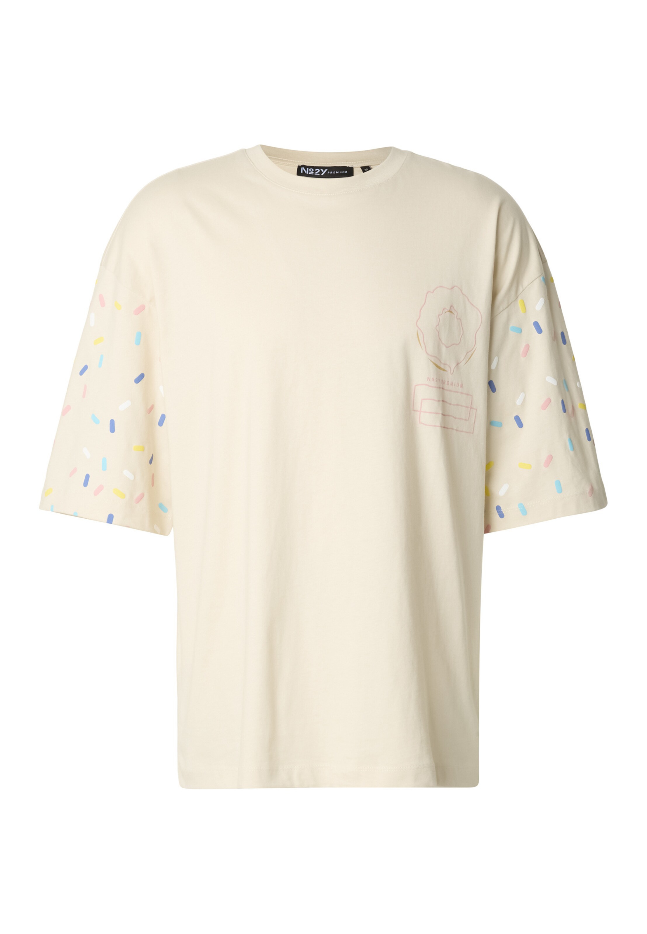 Maglietta 'Sprinkle Donut' di 2Y Premium in beige: frontale