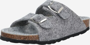 Bianco Mules in Grey: front