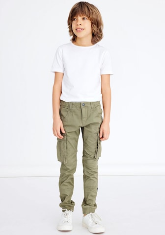 NAME IT Tapered Trousers 'Bamgo' in Green