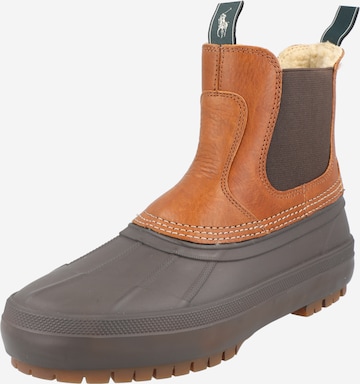 Polo Ralph Lauren Chelsea boots 'Claus' in Bruin: voorkant