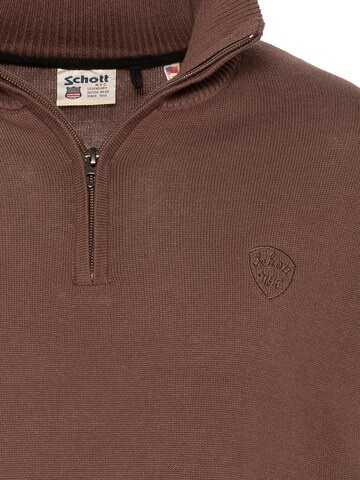 Pull-over Schott NYC en marron