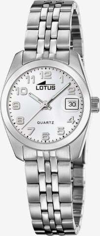 Montre à affichage analogique Lotus en blanc : devant