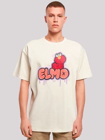 T-Shirt 'Sesame Street' F4NT4STIC en beige : devant