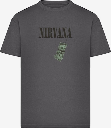 Merchcode - Camisa 'Nirvana Nevermind Dollar' em cinzento: frente