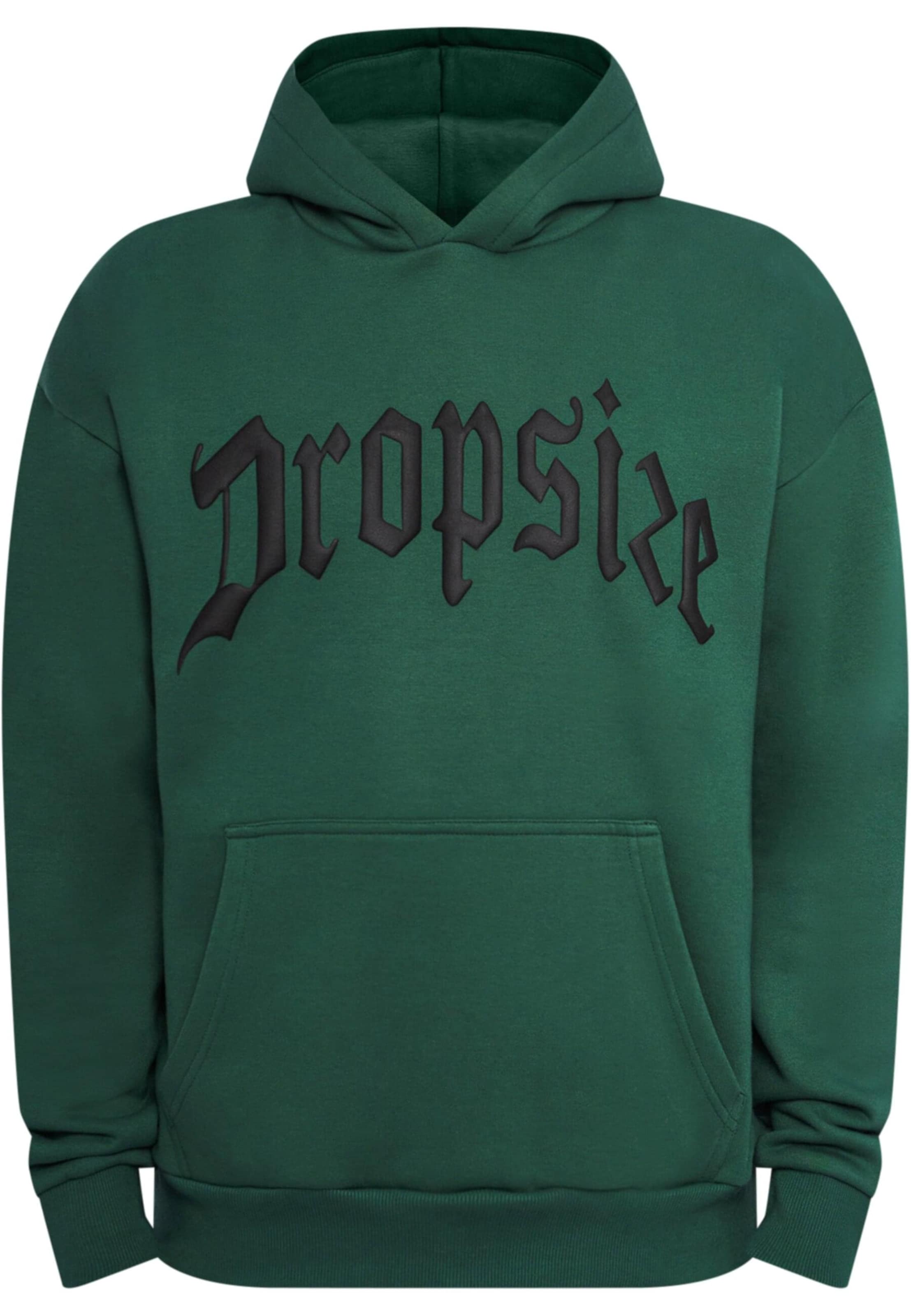Sweat-shirt Dropsize en vert : devant