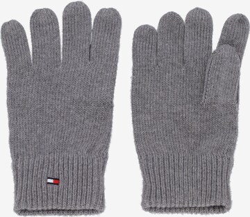 TOMMY HILFIGER Set: Mütze und Handschuh in Grau
