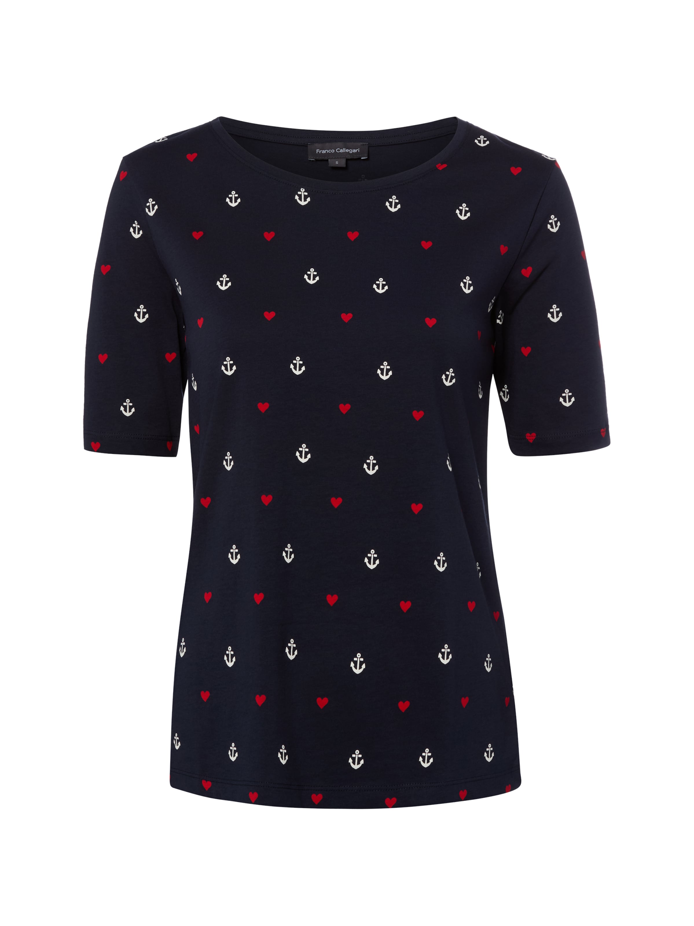 Franco Callegari T-Shirt in Blau: Vorderseite