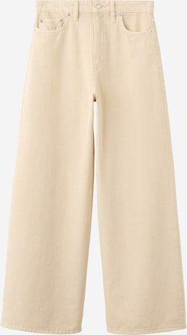 MANGOWide Leg/ Široke nogavice Traperice 'IRIS' - bež boja: prednji dio