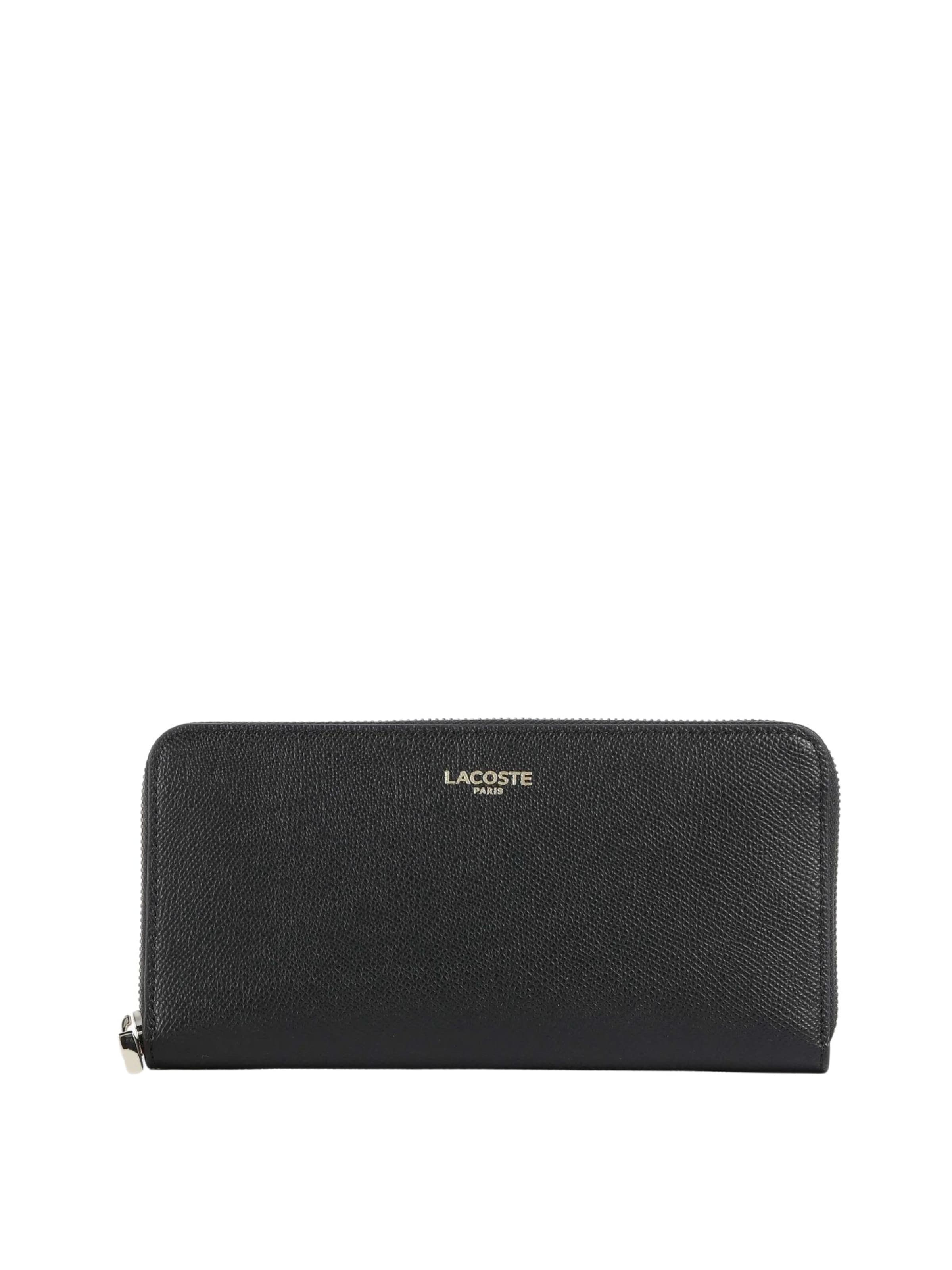 LACOSTE Tegnebog 'Compagnon Champs Elysees' i sort: forside