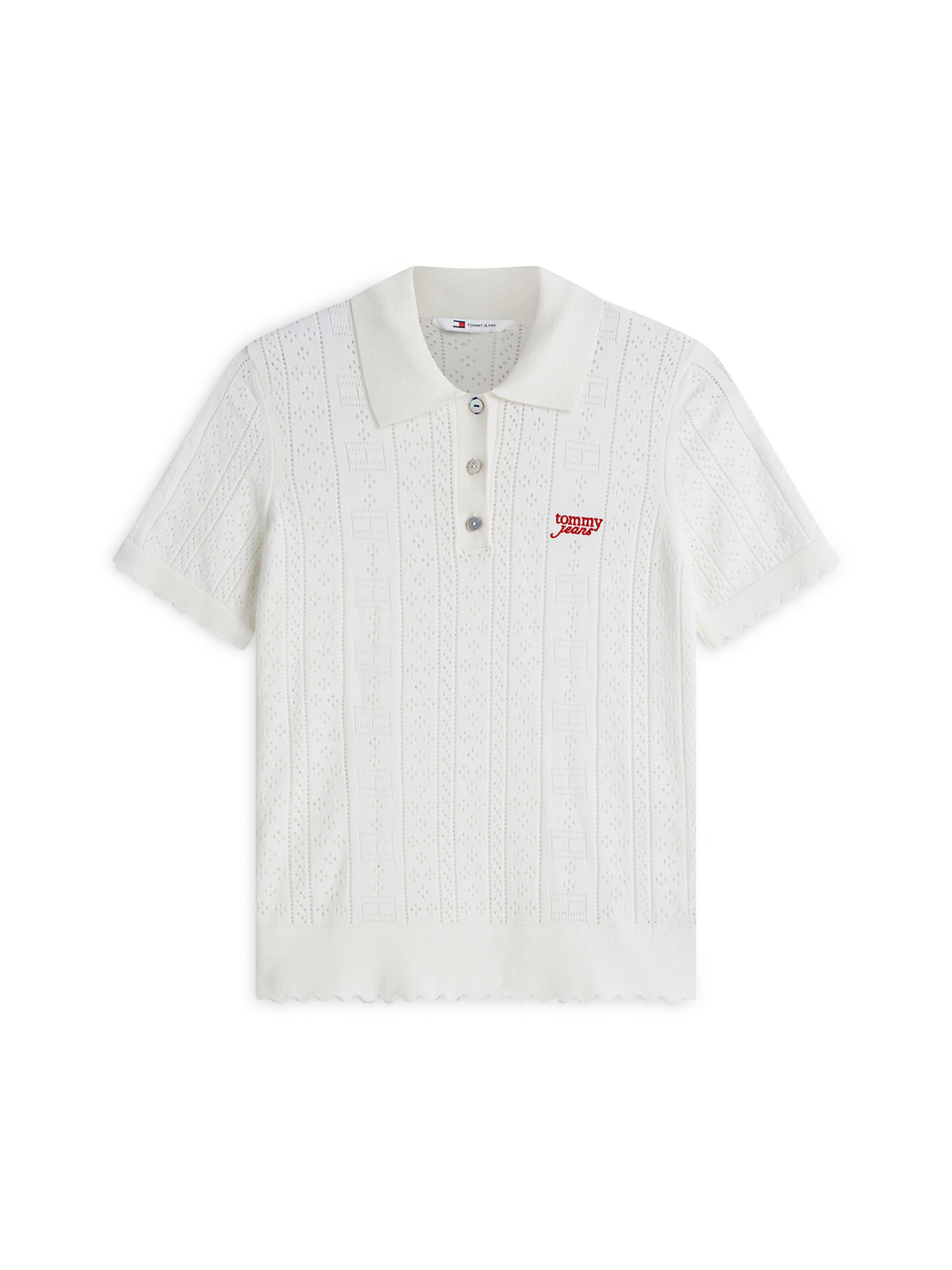 Pull-over Tommy Jeans en blanc : devant