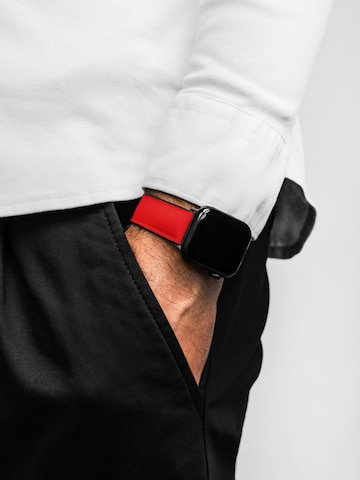HIRSCH Armbänder - Reloj digital 'Arne for Apple Watch' en rojo