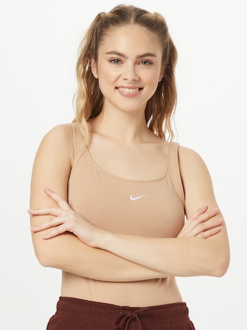 Nike Sportswear Top in Beige: front