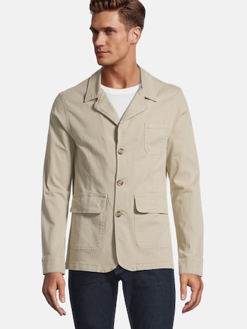 Coupe slim Veste de costume Steffen Klein en beige : devant