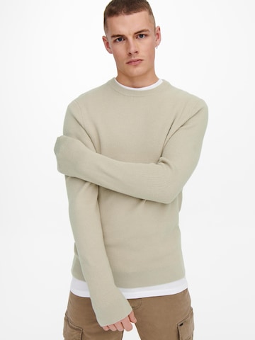 Only & Sons Sweater 'Phill' in Grey