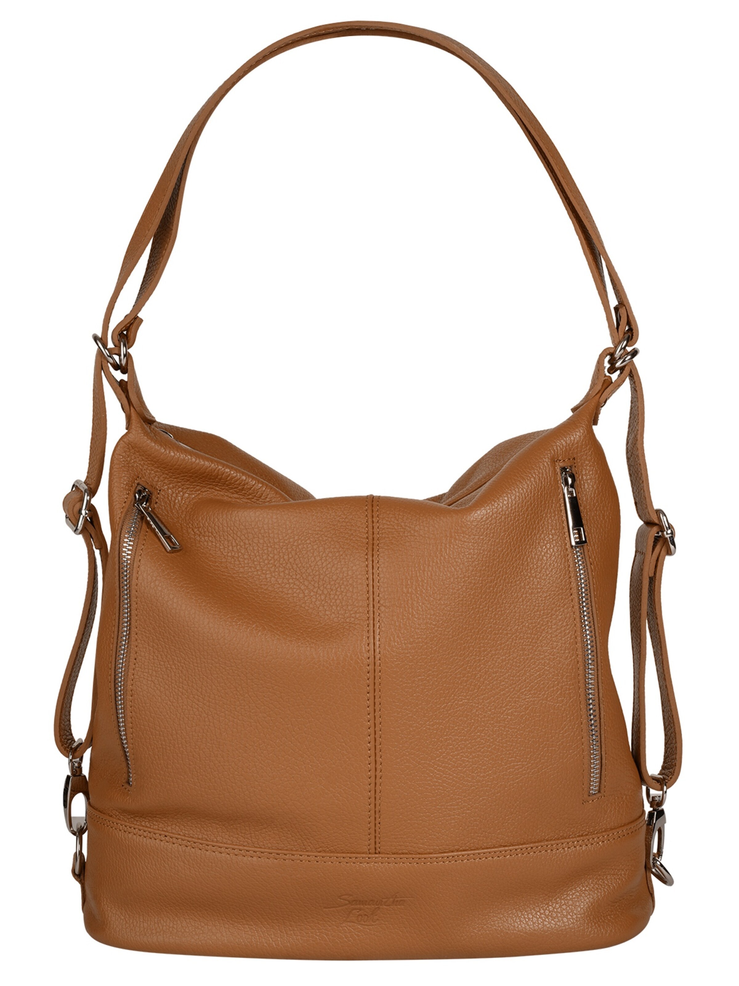 Samantha Look Backpack in Brown: front